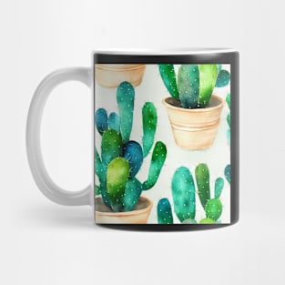 Watercolor cactus plant cactus pattern Mug